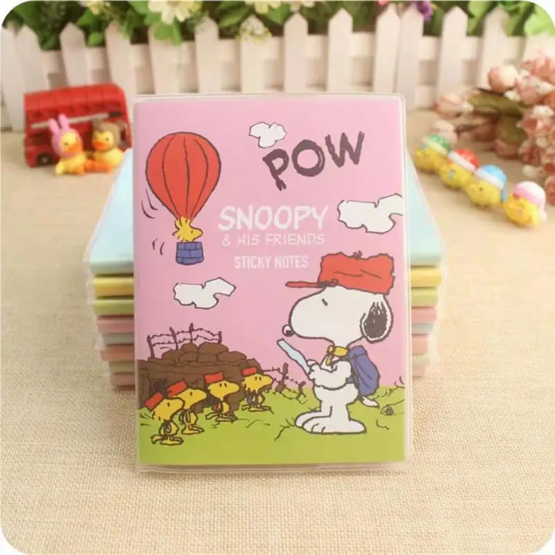 10*7Cm Snoopy Series Cute Japanese Coloring Page Notebook Cartoon Creative Students Portable Notepad Kawaii Anime Girls Gifts