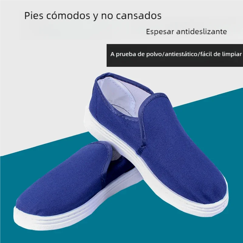 Zapatos de seguridad para hombre y mujer, calzado de trabajo antiestático, protección de seguridad, taller electrónico, antideslizante, a prueba de polvo