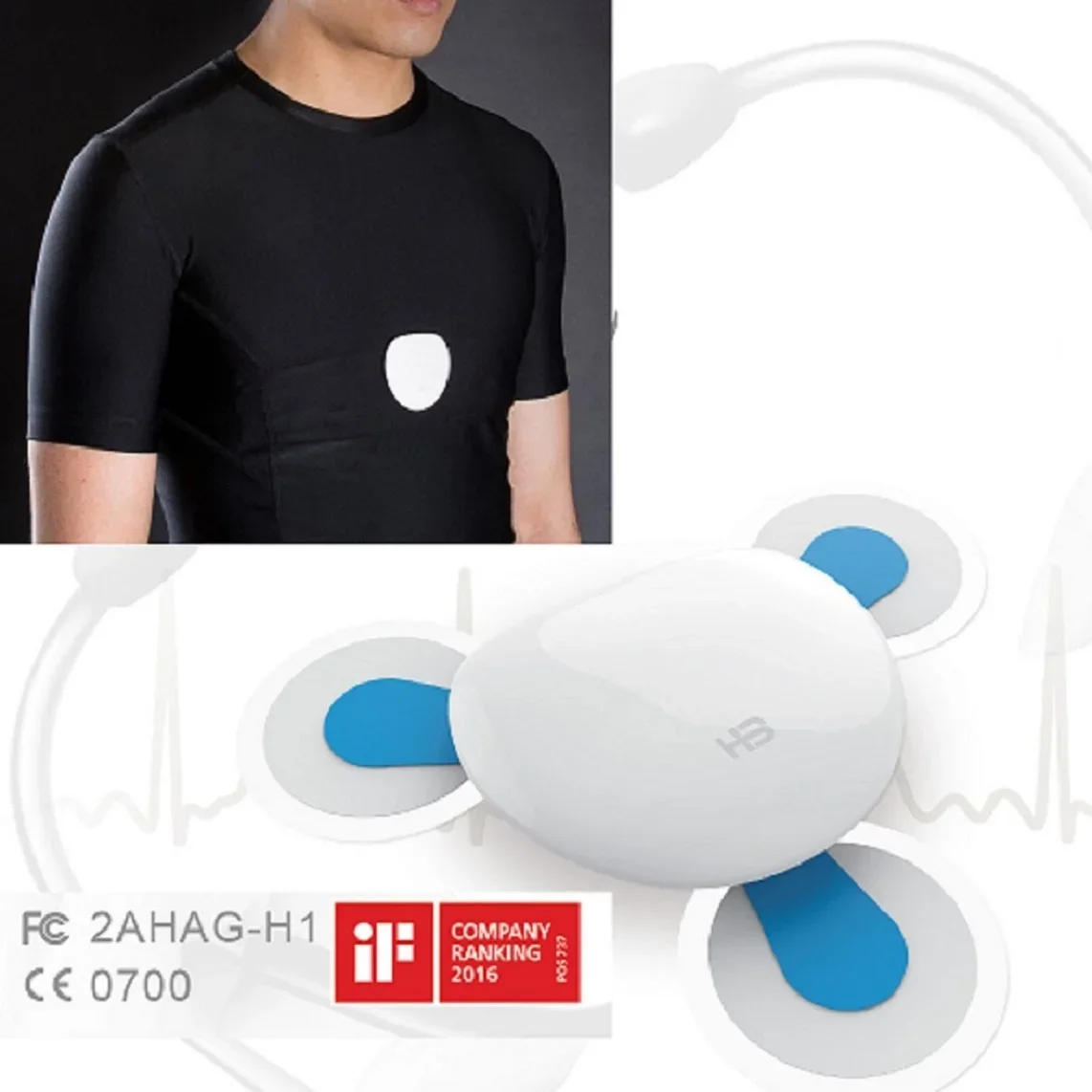 Máy Đo Nhịp Tim Di Động Điện Tâm Đồ Cầm Tay Điện Tâm Đồ Dán Cường Lực Holter Điện Tâm Đồ Cho Từ Xa