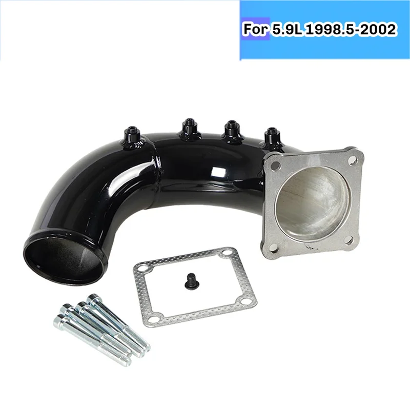 AW-3Inch Tubo a gomito di aspirazione aria ad alto flusso per Dodge Ram 2500 3500 per Cummins 5.9L 1998.5-2002 Kit tubo di ricarica a gomito di aspirazione