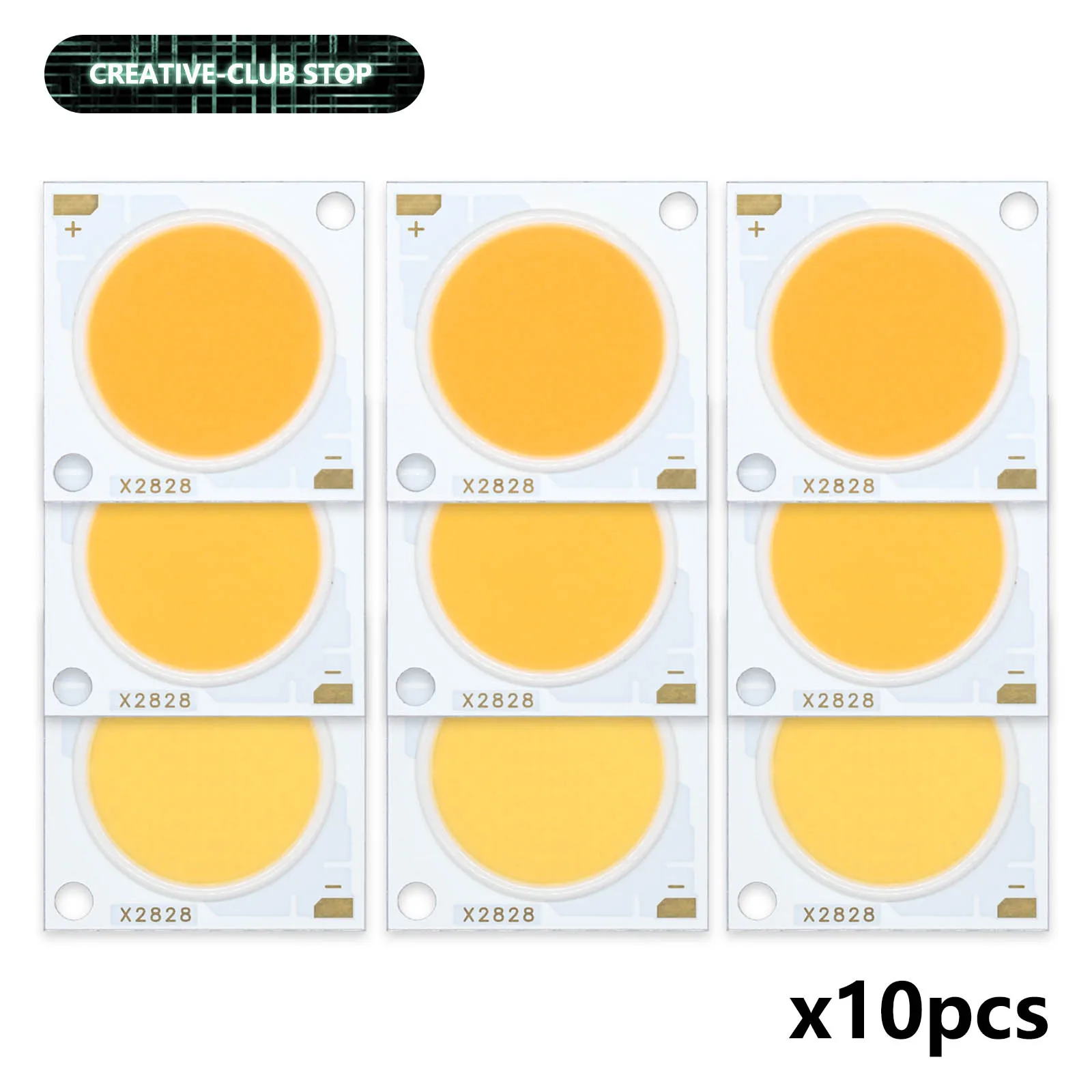 smd integrado cob chip para lampada led projector de teto conta de luz faca voce mesmo ra 97 3000k 4000k 6000k 2828 17x34mil 3660w 10 pcs 01