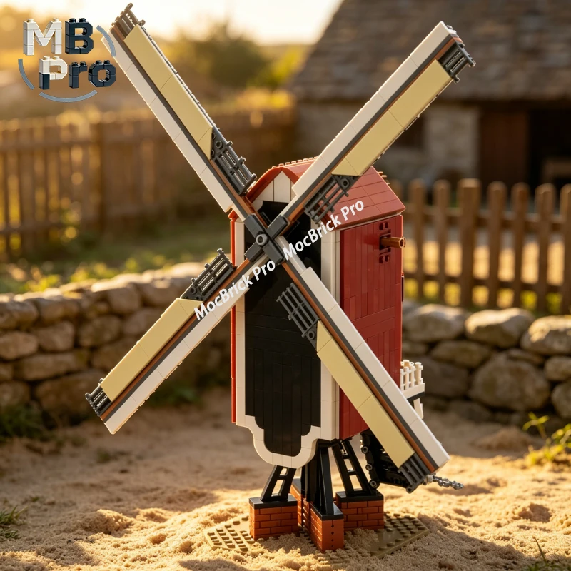 Interior Design And Build - Minifig Scale Dutch Windmill MOC Building