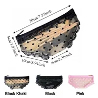 Mesh Briefs Shape Cosmetic Bag Korean Style Decorative Makeup Storage Pouch Jewelry Organizer with Zipper Travel Storage Bag 6