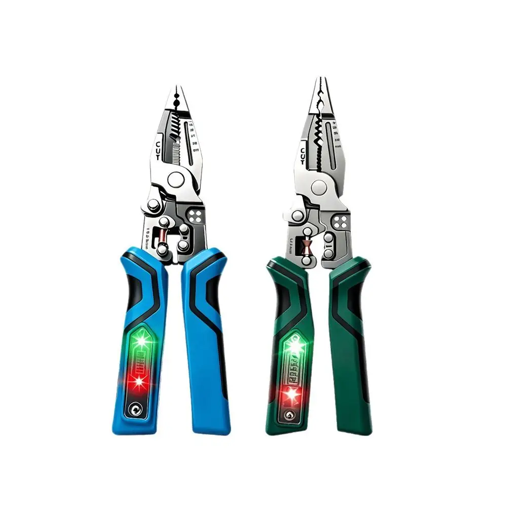 Multifunctional Wire Stripping Pliers Digital Display Cables Crimping Wire Stripper Peeling And Crimping Non-slip Handle