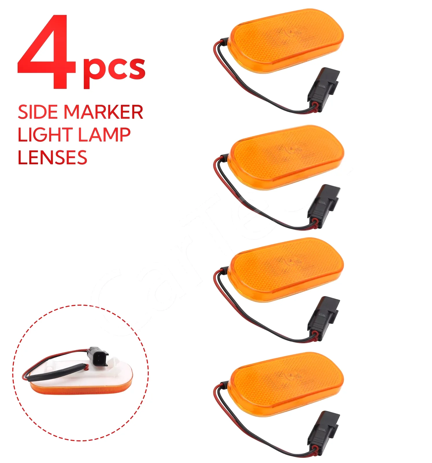 For Ford Transit MK8 2014 2015 2016 2017 2018 2019 2020 2021 1832493 BK31-15442-CB Side Marker Light Yellow Lamp Lens