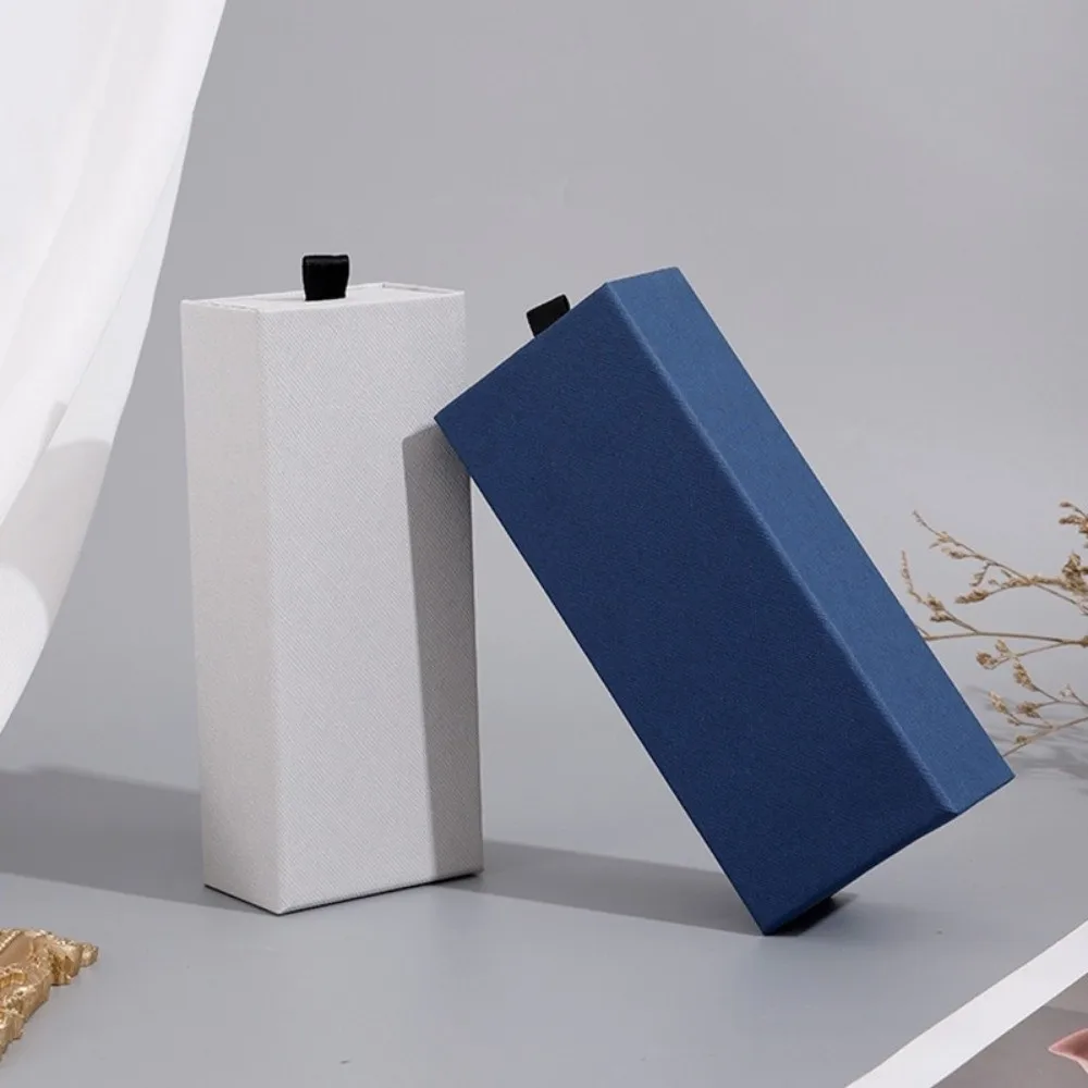 Square Small Gift Boxes Kraft Paper Large Capacity Packaging Box Drawer Style Jewelry Display Box