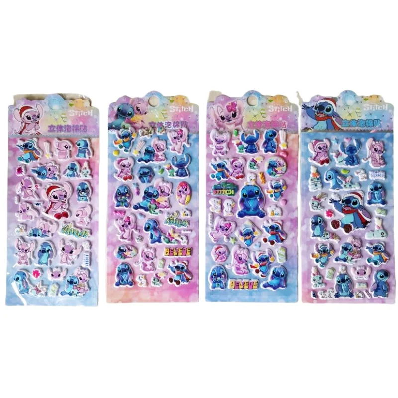 

12/24 шт. Kawaii Disney Stitch 3D наклейки креативный скрапбукинг DIY дневник декоративная наклейка альбом наклейка этикетка