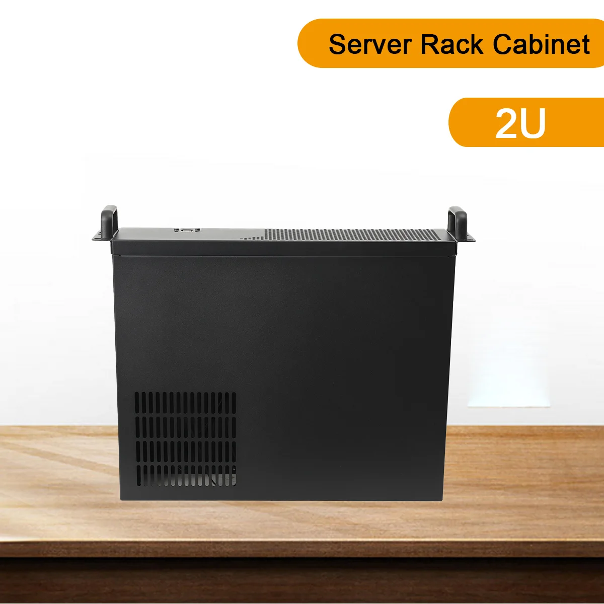 Image of Telaio 2U Pannello in alluminio Telaio per server di controllo industriale ultra corto Custodia per server scheda madre per archiviazione dati cod004