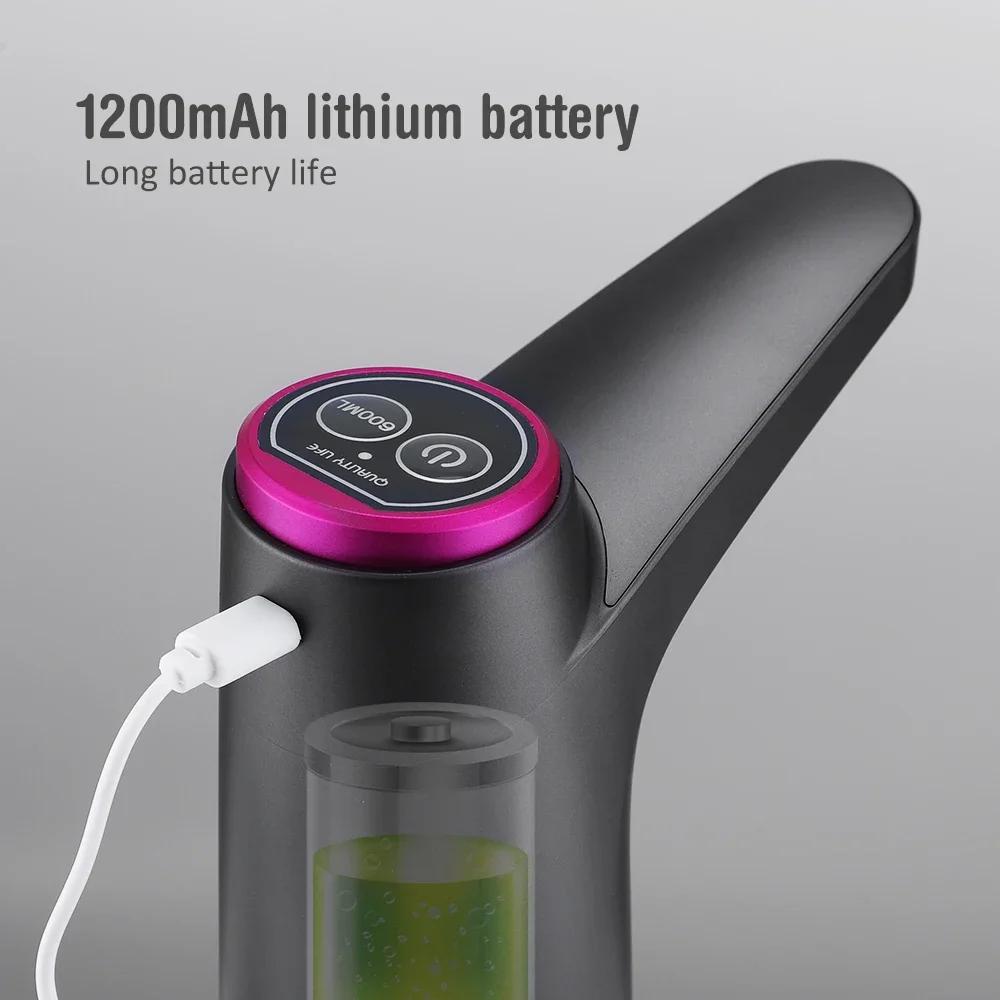 Portable Automatic Water Dispenser Electric Water Pump Button Control USB Charge Drink Dispenser for Kitchen Office Outdoor view 6