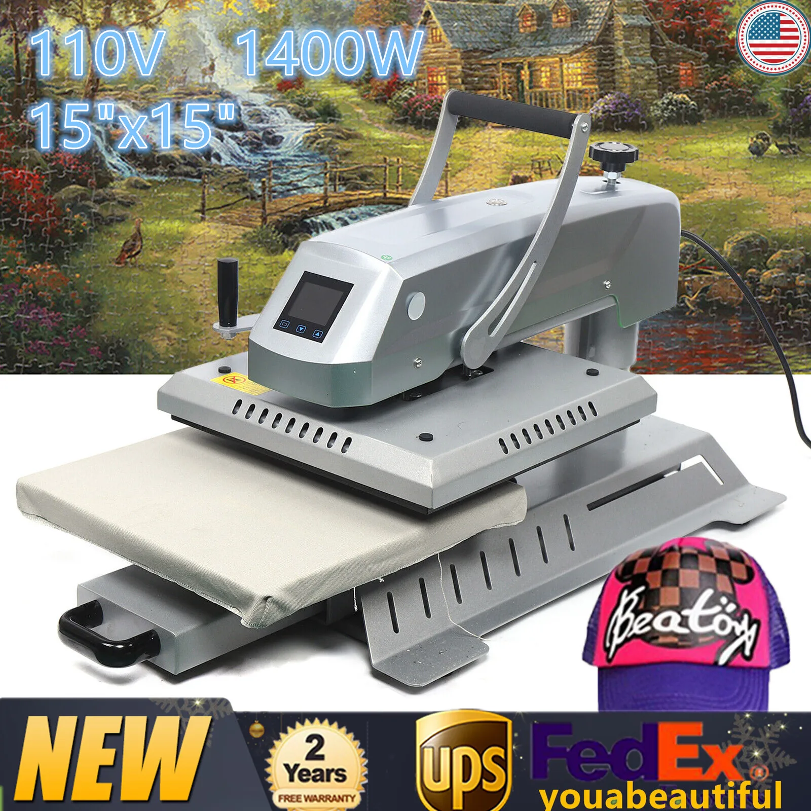 

3 in 1 Combo T-Shirt Heat Press Transfer Machine Swing Away Heat Transfer Sublimation Machine Clothing Printing Machine