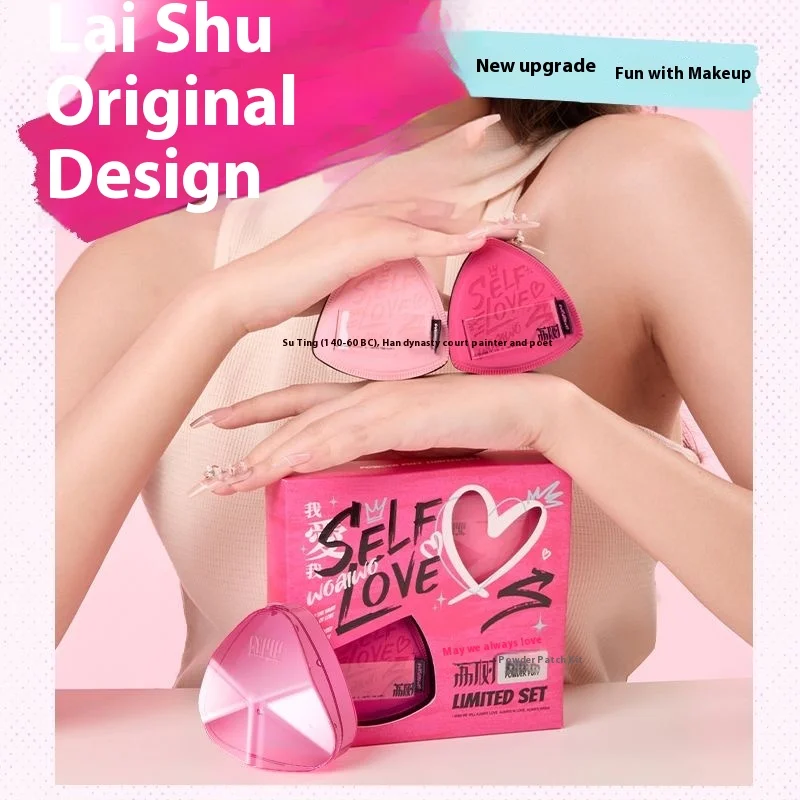 LISHU 2 SZT. Gąbeczki do Makijażu Puder Podkład Primer Mokre Suche Podwójnego Zastosowania Miękka Gruba Aplikator do Kosmetyków