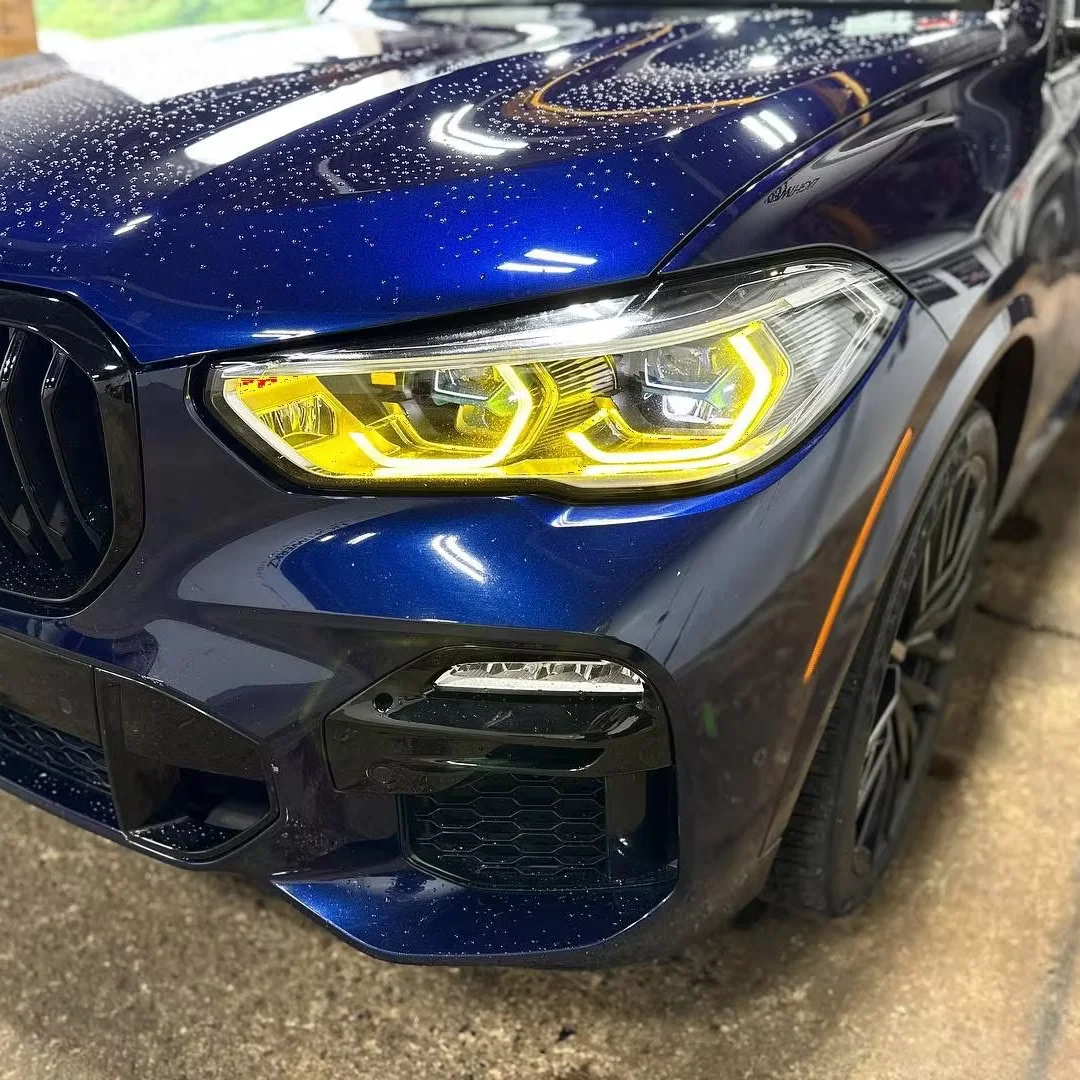 Double-color DRL Modules for BMW X5 X6M G05 G06 F95 F96 Lemon Yellow and White Switch Golden Eye DRL Daytime Running Lights