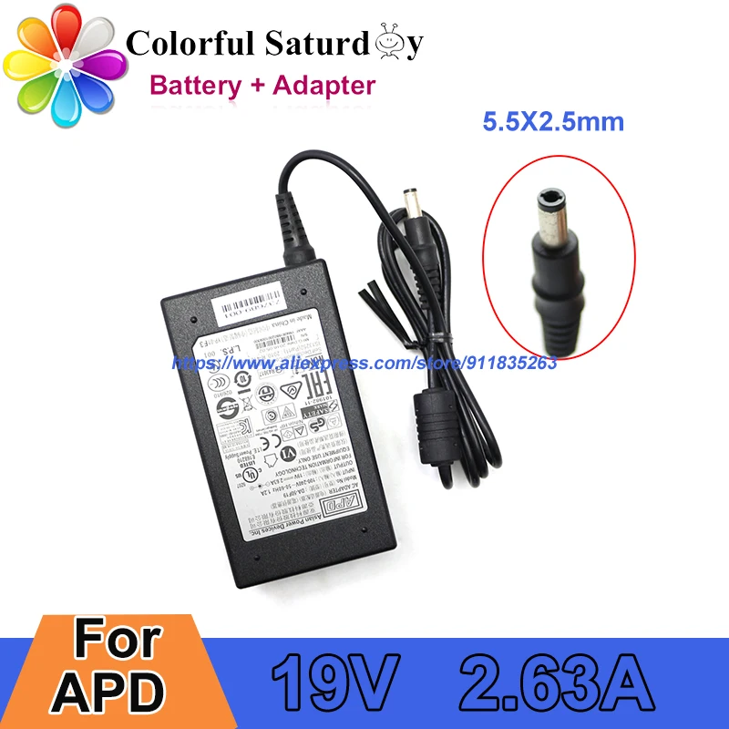 

Original DA-50F19 ADP AC Adapter 19V 2.63A 50W Power Adapter For Hp 2711X 2511X LED MONITOR