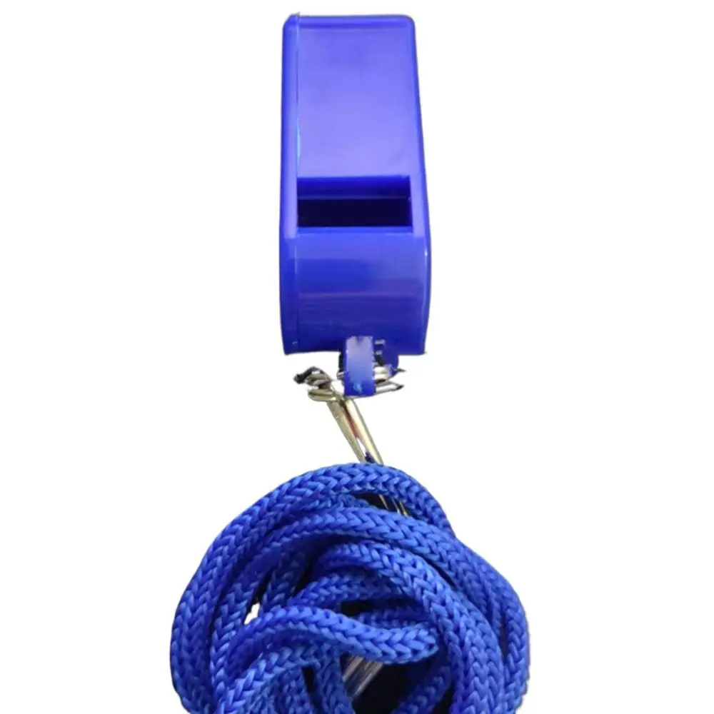 2pcs High quality Referee Sport Rugby With Black Rope Sports Whistles Cheerleaders ABS Whistles Cheerleading Tool