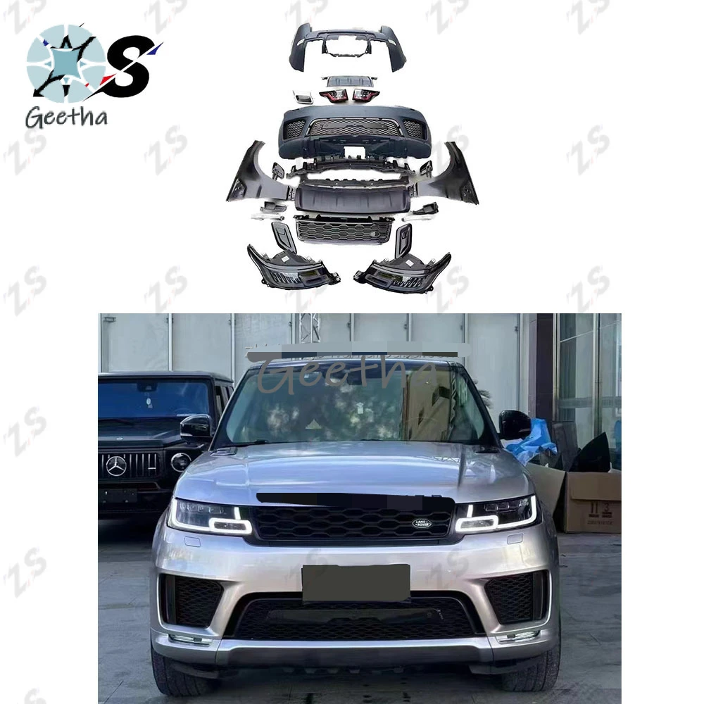 

Original Car Hole Installation Upgrade to 2020 Bumpers Body Kit PP Material for Land Rover Range Rover Sport L494 2014-2017.