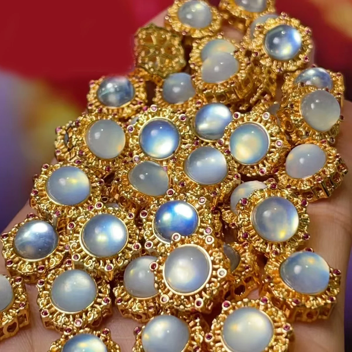 

Exquisite Natural Stone Beads Punch Round Aquamarine Red Agate Loose Beaded for Making DIY Jewerly Necklace Bracelet 12mm 5PCS