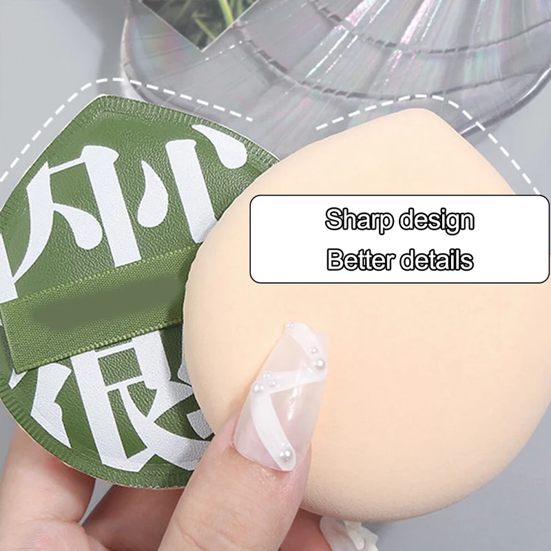 パウダーパフ3点セット エアクッションパフ メイクアップブレンダー スポンジ コンシーラー パウダーアプリケーター