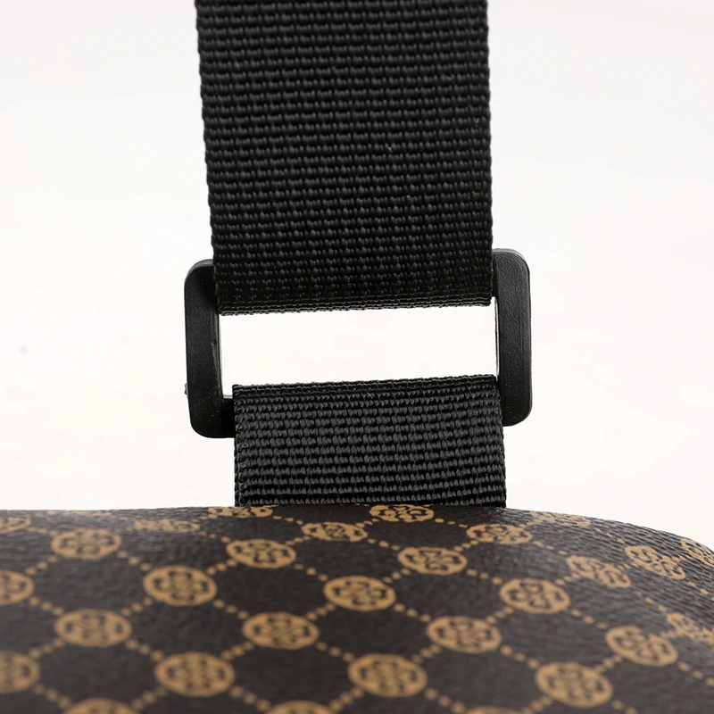 Casual Business Schulter Tasche für Männer PU Leder Umhängetasche Breiten Gurt Umhängetaschen Plaid Designer Männlichen Sling Taschen – Detail 10