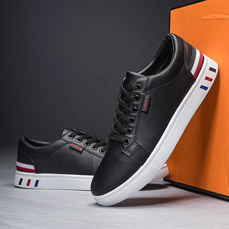 Hete Verkoop Mannen Gevulkaniseerde Schoenen Student Klassieke Heren Casual Sneaker Mode Outdoor Slijtvaste Antislip Mannelijke Sport Sneakers