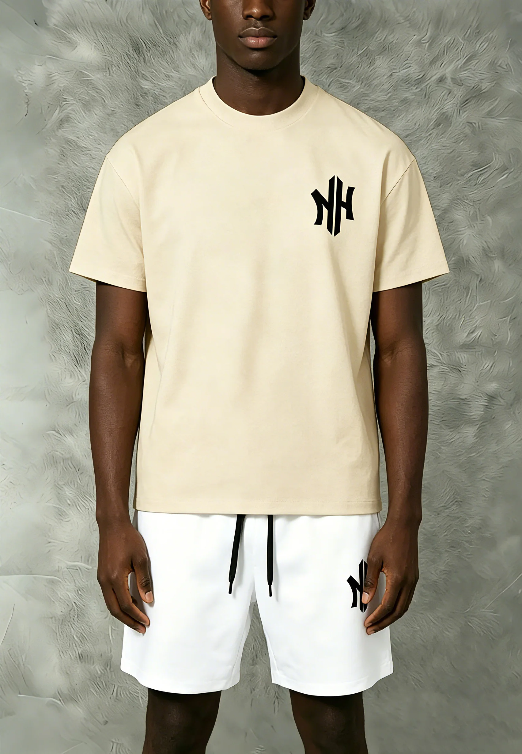 

Men's/Women's Casual Streetwear Set, Soccer Style Tee & Shorts for Date & Daily