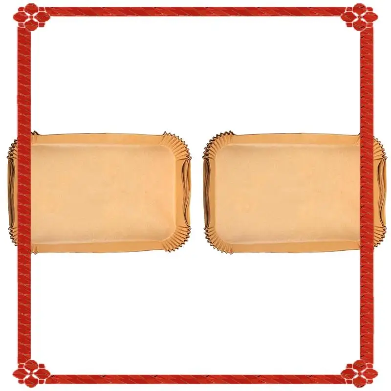 

24-часовая доставка, 200X, прямоугольная одноразовая бумага для фритюрницы, антипригарная бумага для аэрофритюрницы, бумажный вкладыш для выпечки, маслостойкий для ниндзя