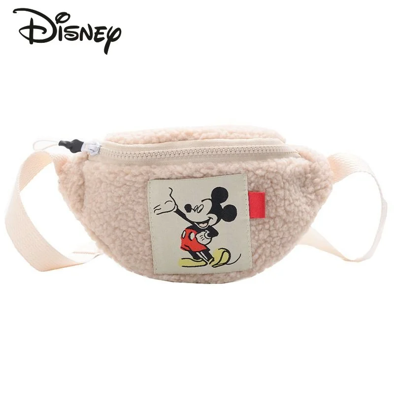 Disney Mickey New Plush marsupio Fashion borsa a tracolla da donna di alta qualità Cartoon Casual Versatile gilet sportivo