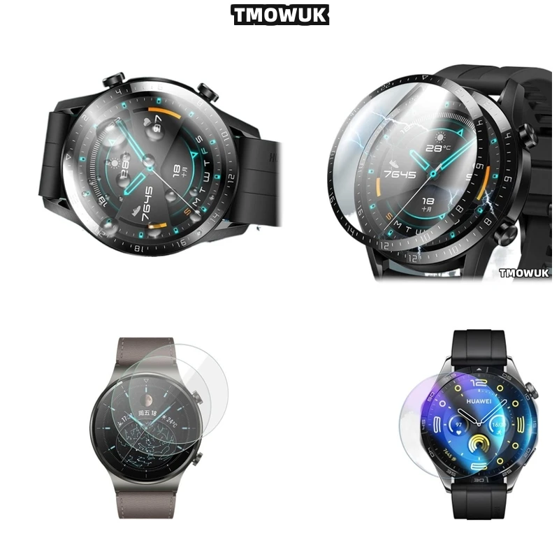 

For Huawei WATCH GT2 GT3 GT4 GT5 Pro Cyber Ultimate 41 42 43 46mm, Full Coverage Screen Protector