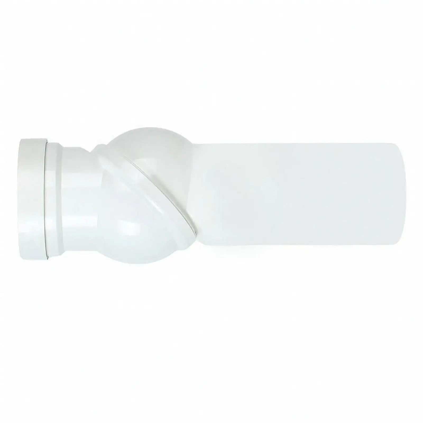 Toilet Drain Connector Adjustable 0-90 Degree PP Material Universal Fit for 110mm Outlet with EPDM Gasket for Tight Installation