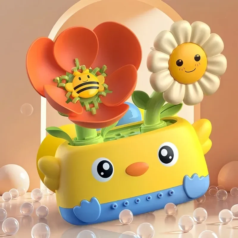 Children's Bathing Toys Watering Flowers and Flowers Taking Bathroom Spraying Shower Toddler Gifts
