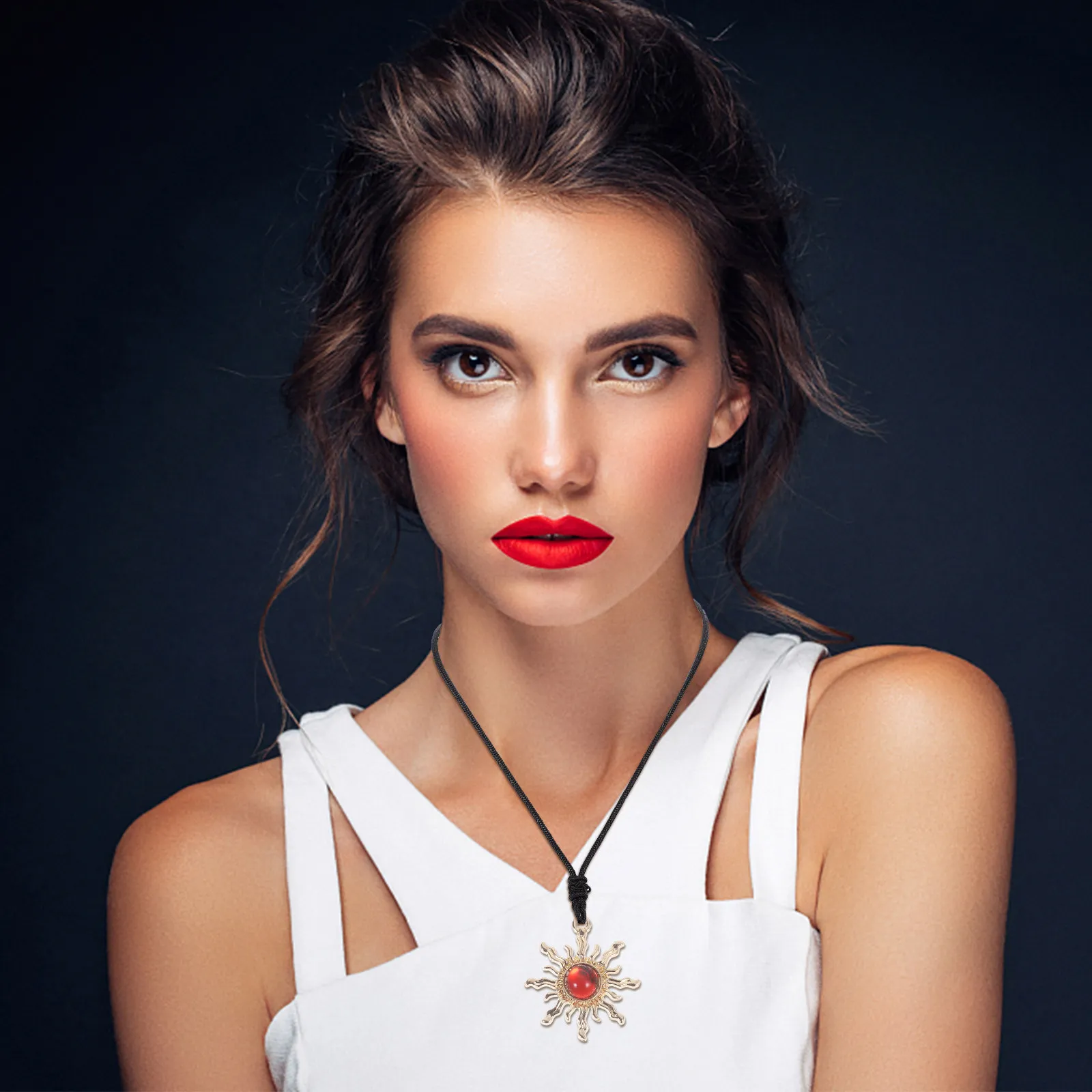 

30Pcs Alloy Flower Pendants Gemstone Sunflower Charms DIY Jewelry Making Supplies Creative Jewelry Accessories for Earrings