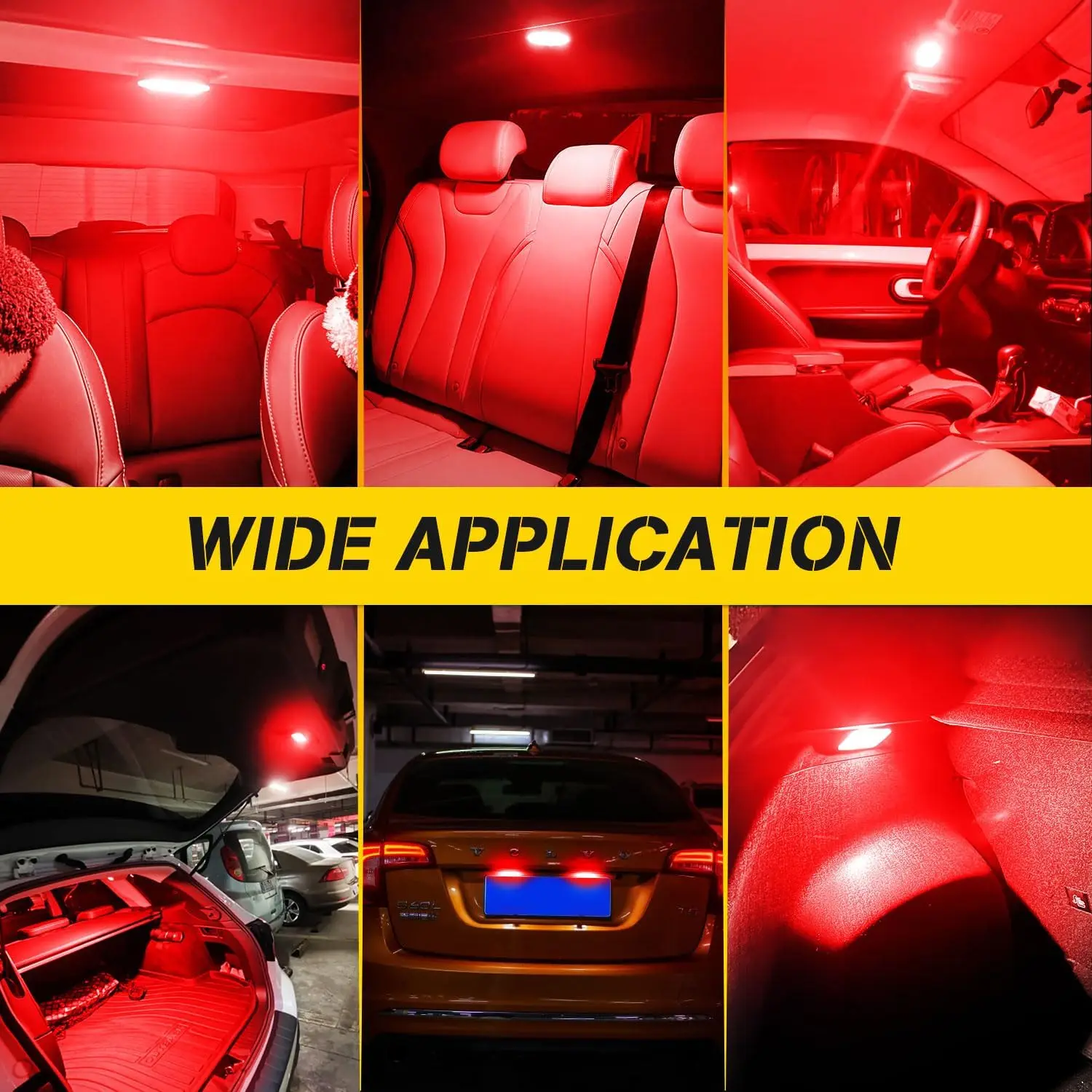 578 212-2 Led لمبة 44 مللي متر الأحمر اكليل لمبة 10-SMD 5050 LED الداخلية خريطة قبة أضواء 211-2 579 214-2 569 6411 Led لمبة 12 فولت DC-Pack