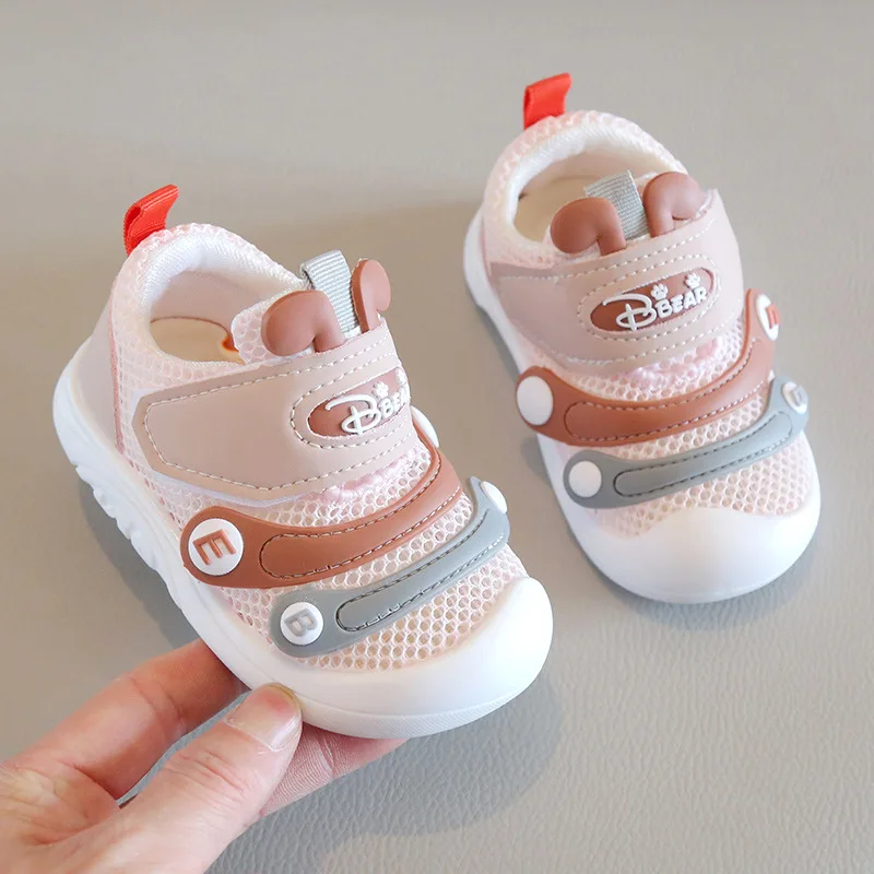 Boys Girls Summer New Hollow Mesh Sandals Outdoor Toddler Breathable Sport Beach Sandals Baby Soft Soles Non-slip Toddler Shoes