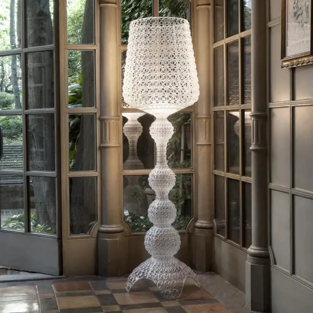 Italian Living Room Hollow-Out Luxury Art Installation Floor Lamp, Modern Designer Dimmable Bedroom Lighting for Instagram Style