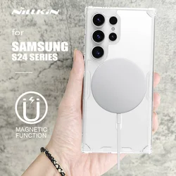 Nillkin for Samsung Galaxy S24 Ultra / S24 Plus / S24 Case Nature TPU Magnetic Cover Silicone Case for Samsung S24 Ultra 5G Case