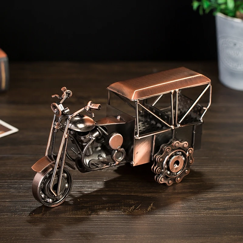 Vintage motorcycle model room bedroom decorations living room creative furnishings coffee table desktop table ornaments