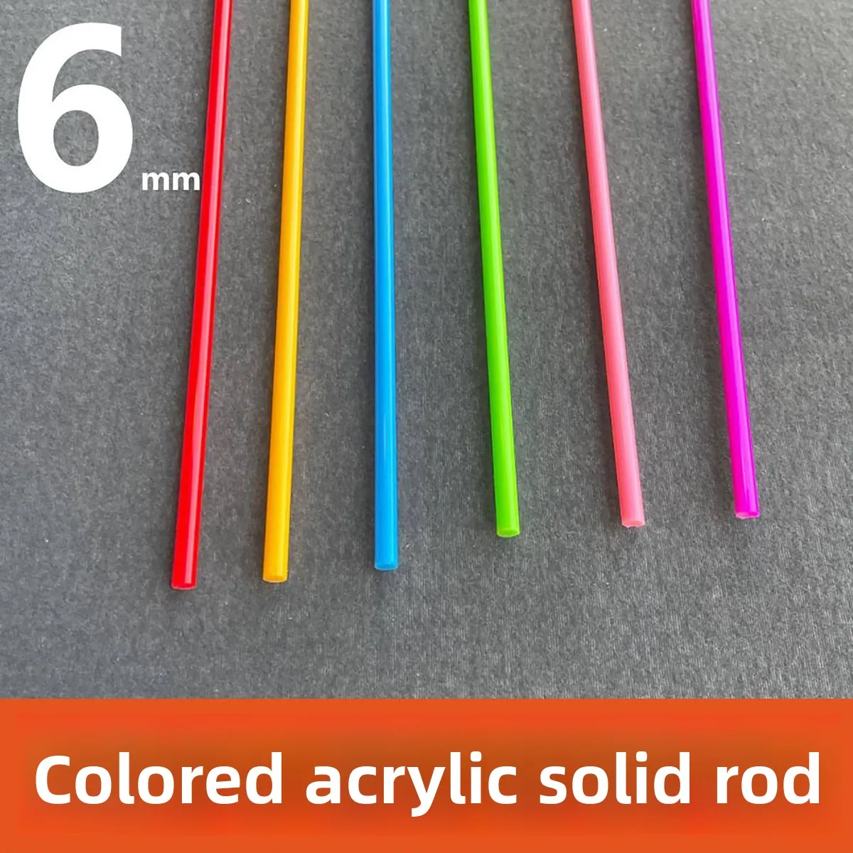 5-40mm Diameter Colored Solid Acrylic Round Rod, Decorative Bar for Ornaments, Cultural & Creative Handicrafts