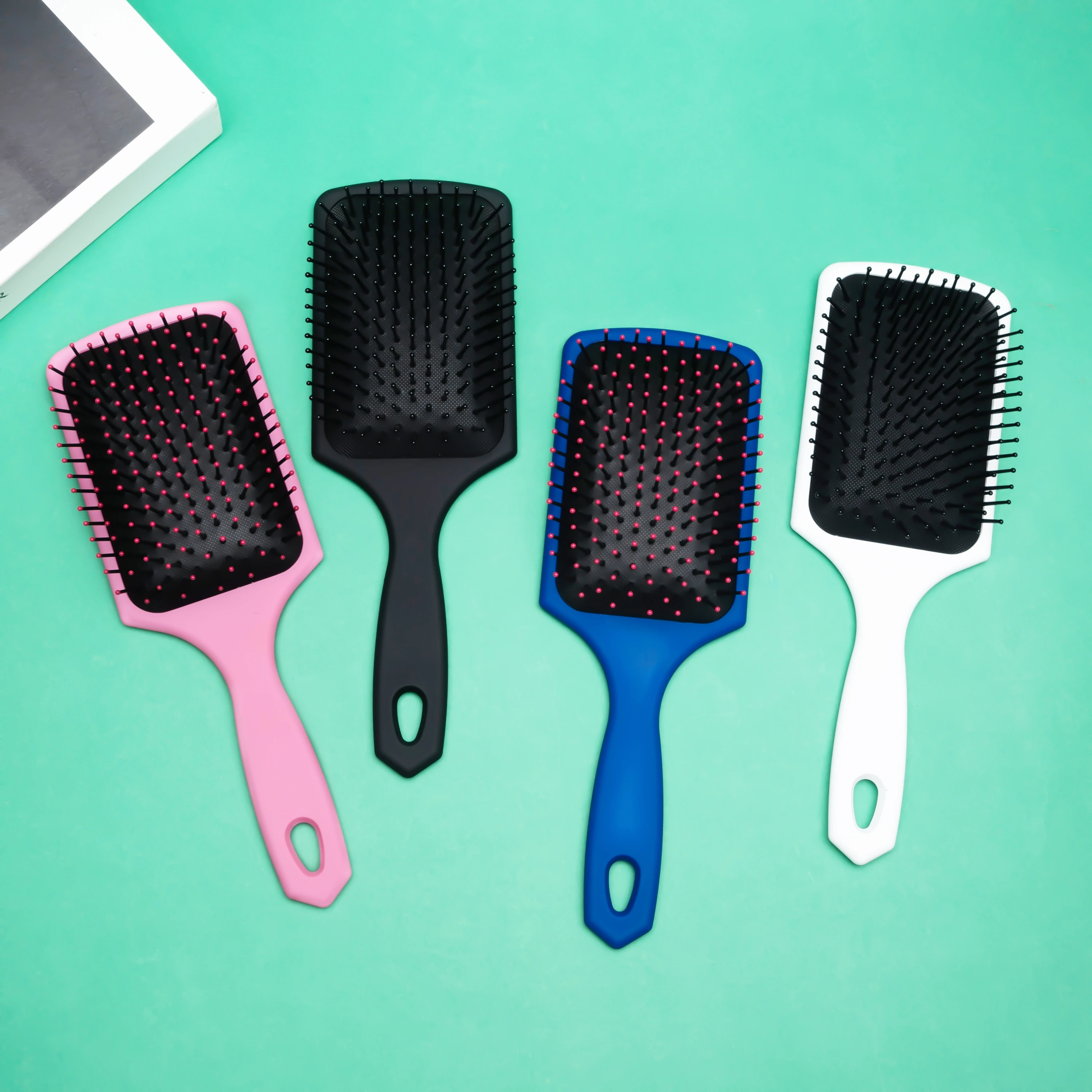 

Paddle Brush Tangle Teezer Massage For Scalp Women's Curly Hair Styling Define Hairbrush Hairdressing Salon Detangling Tools