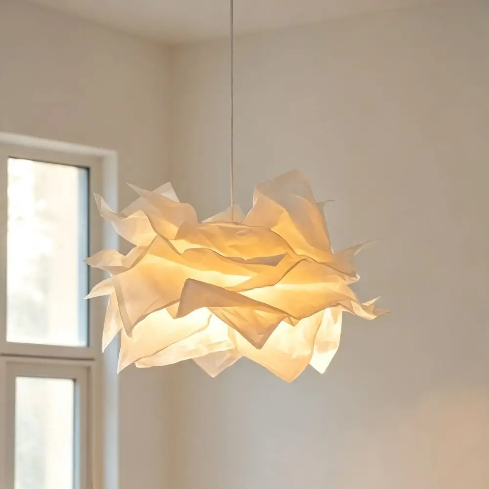Ins Art DIY Cloud Lampshade Paper-based Artistic Paper Lampshade Natural Light Creative Design Simple Lampshade Hallway
