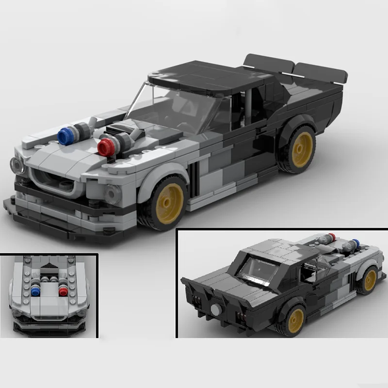 Набор для сборки гоночного спортивного автомобиля MOC City Car Series из 348 деталей - подарок на праздники и день рождения