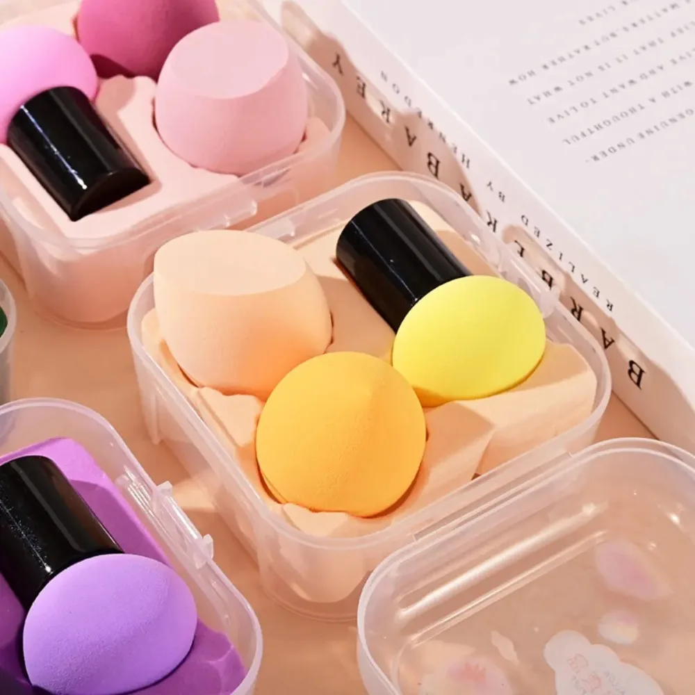 3PCS Makeup Sponge Set with Mushroom Head Powder Puff Soft Flawless Foundation Blending Sponges Beauty Cosmetic Applicator Kit