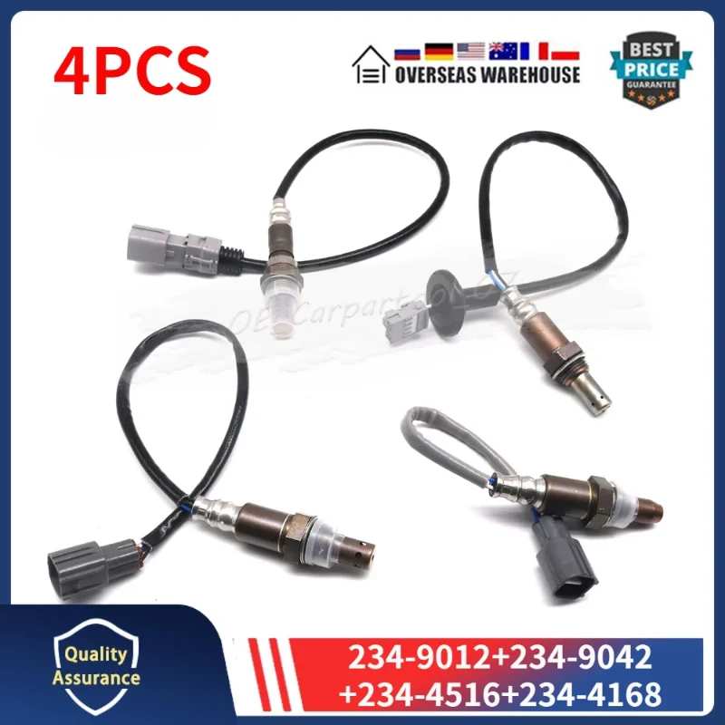 

234-9012 234-9042 234-4516 234-4168 Oxygen Sensor 4PCS For Toyota Sienna 2004-2006 Upstream & Downstream 89467-08040 89465-08030