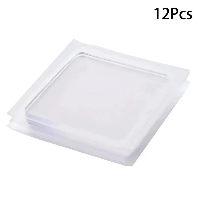 【YY】12Pcs/4Pcs 2026 New Portable Transparent Non-Slip Silicone Pad Mat for Furniture & Washing Machine Anti Vibration Place Mats