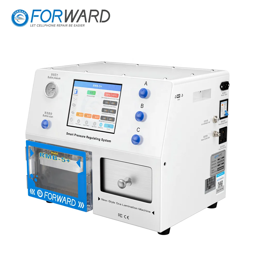 FORWARD New RMB-5+ LCD Laminating Machine Automatic OCA Bubble Removal Lamination Machine Smart Pressure Regulate Mobile Repair