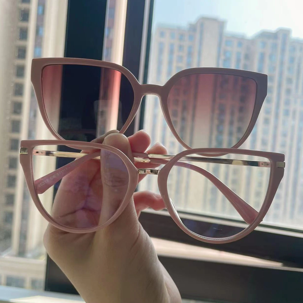 Ceofy Women Cateye Vintage Spectacle Glasses Frame Clip on Brand Designer  Magnetic Optical Myopia Dual-purpose Eyewear 95318