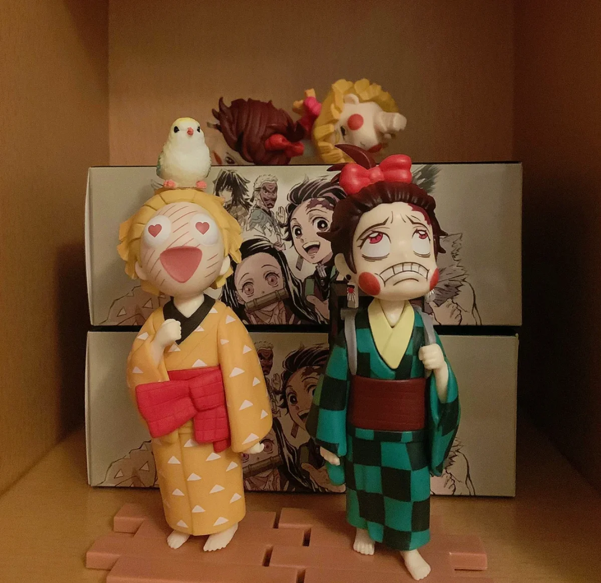 

Аниме Demon Slayer Blade Flower Street Chapter Bag Charcoal Jiro My Wife Shani Модель ручной работы Кукла Настольный орнамент Подарочные игрушки