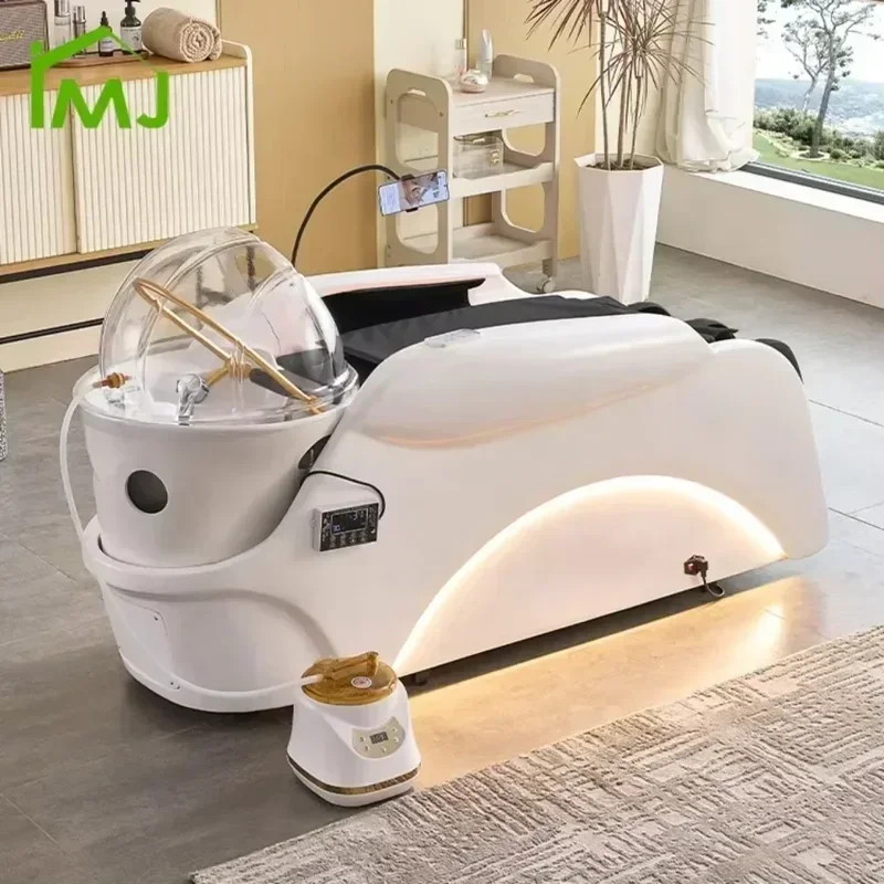 تخصيص الصانع صالون الشعر غسل رئيس سبا كرسي التدليك الكهربائي الشامبو السرير 2025 #2