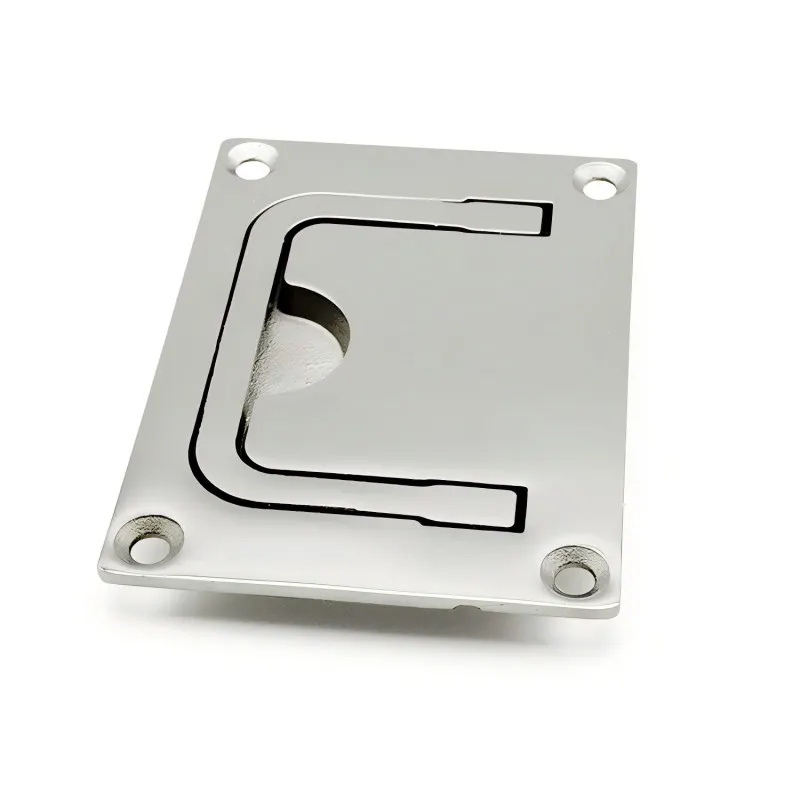 

304 Stainless Steel Square Pull Ring, Handle, Floor Lock, Floor Buckle, Marine RV Hardware, Yacht Accessories