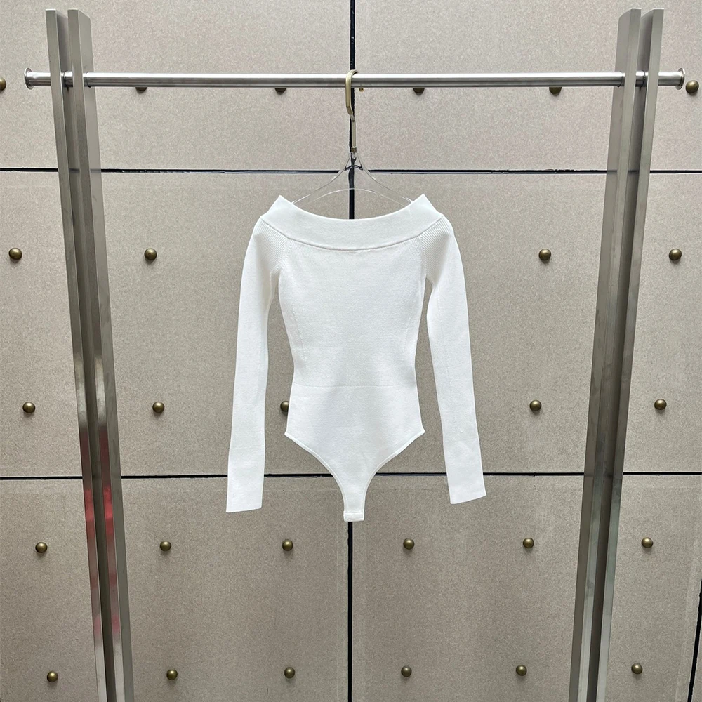 Body Feminino de Tricô Ombro a - Women'S Fashion Suit avaliação e preço