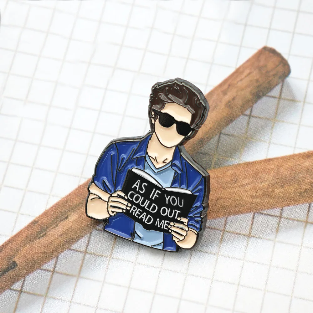 Edward Cullen Twilight Emaille-Pin „Als ob du mich überholen könntest“ Broschen, Buchliebhaber-Vampir-Anstecknadeln, lustiger Bücherwurm-Schmuck, Geschenk – Detail 6
