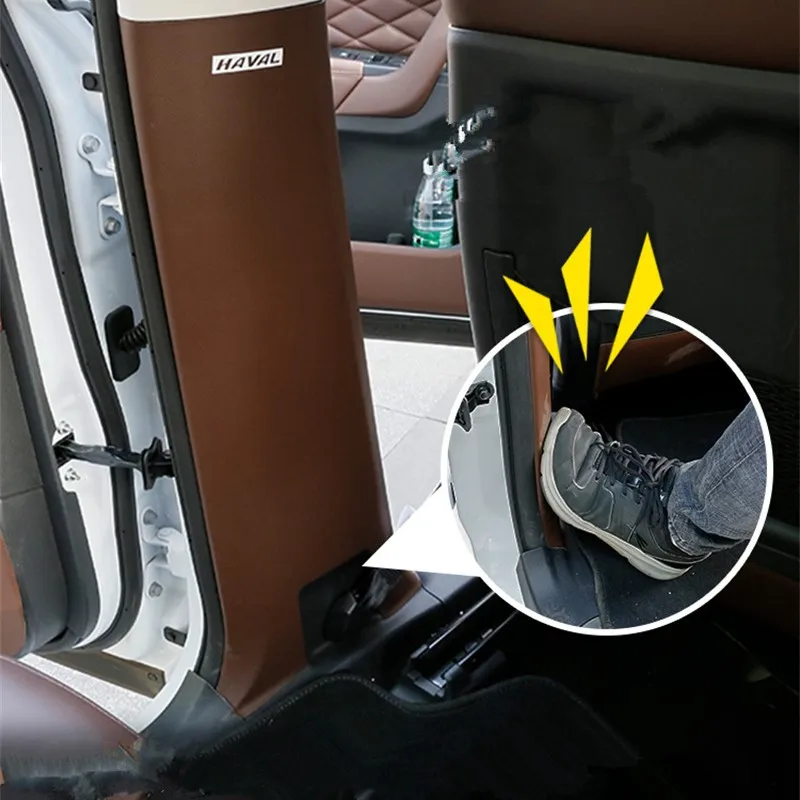 For HAVAL H9 2017-2022 modified seat belt protective pad interior B-pillar anti-kick pad special Cost-effective high quality